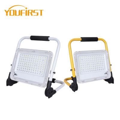 Outdoor Waterproof IP65 100W 200wportable Fishing Rechargeable Floodlight