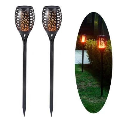 Outdoor Torch White Lights Waterproof Landscape Lawn Lamp Dancing Flicker Lights for Garden LED Solar Flame Lamp