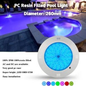 High Quality RGB Swimming Pool Lighting Waterproof LED Pool Light with Two Years Warranty