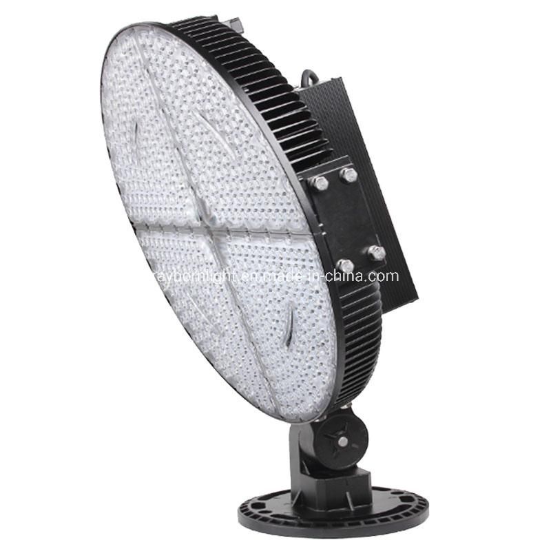 Adjustable Round Rorate Bracket 60degree IP66 600W LED Stadium Flood Light