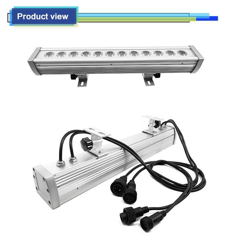 RGB LED Tube DMX Lighting 12PCS*3W Wall Wash Light for Stage