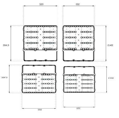 High Photosynthetic Efficiency 800W LED Flood Light with 180-190lm/W SMD Floodlight