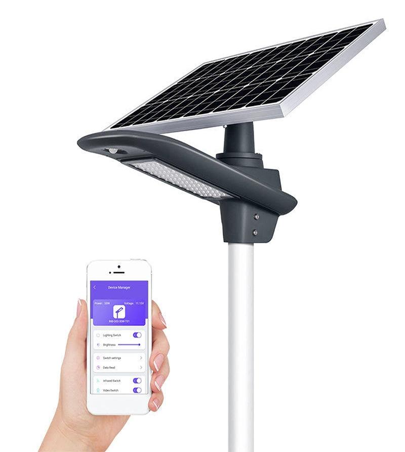30W 40W 50W 60W 100W 200W 300W Hot Selling Outdoor Separated LED Solar Split Street Light for Garden and Theme Park with Full Die Cast Aluminum LED Lamp Head