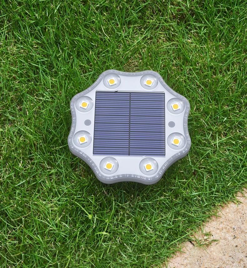 Solar Powered Ground Light Waterproof Garden Pathway Deck Lights