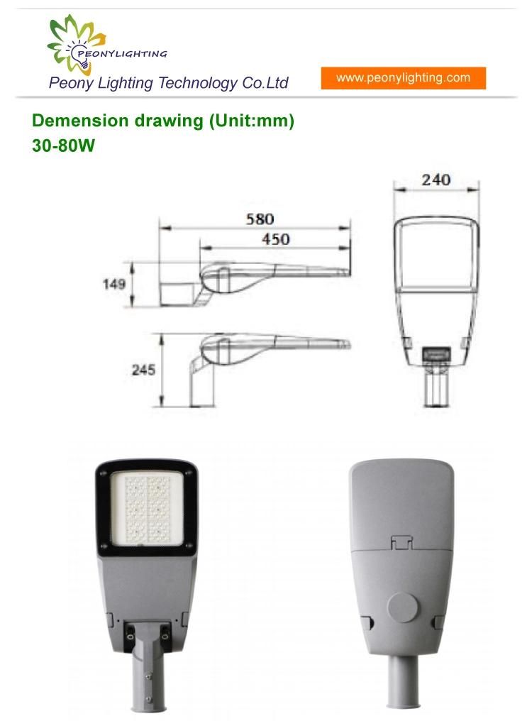 2021 Newest Design 300W LED Street Lamp with 8 Years Warranty LED Road Light