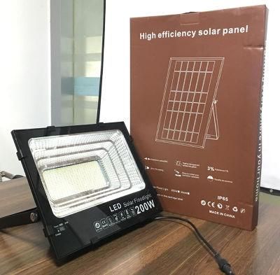 High Power Solar Garden Lighting 50W 80W 100W 150W 200W 300W Outdoor Solar LED Flood Light with Remote Control