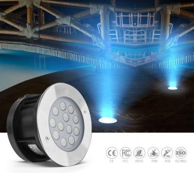 12W DC24V External Control 316L Stainless Steel LED Ground Light