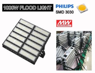 140lm/W IP66 Outdoor Stadium Sport Field Court 300W/400W/500W/600W/700W/800W/1000W/1200W L LED High Mast Floodlight