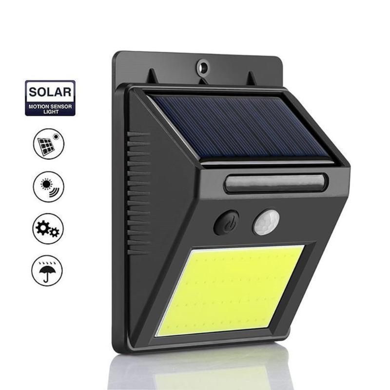 Solar Lights Outdoor, Solar Power 100/210 COB LED Street Light Outdoor Gradent Path Wall Lamp