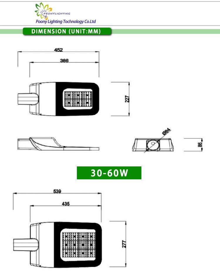 2021 High Quality Factory Price IP66 Outdoor 100W LED Street Light