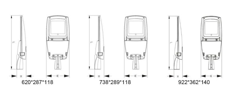 5years Warranty Outdoor Urban Street Road Lighting 140lm/W 60W LED Public Light