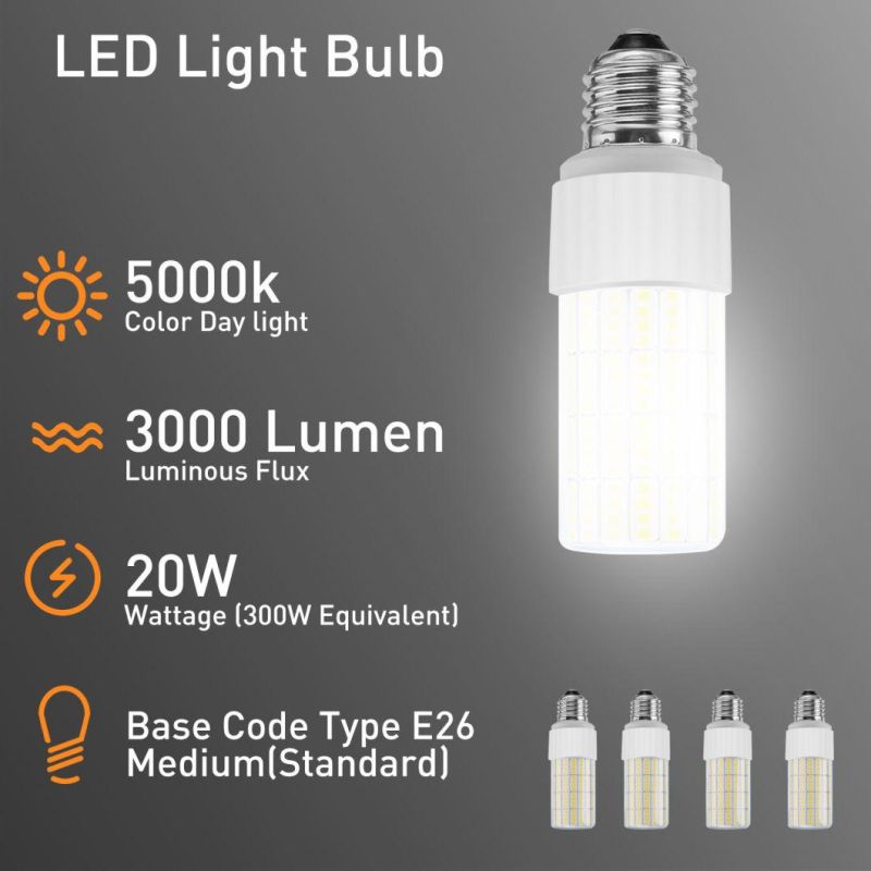 Newest Design 20W LED Corn Light Bulb with Glass Cover