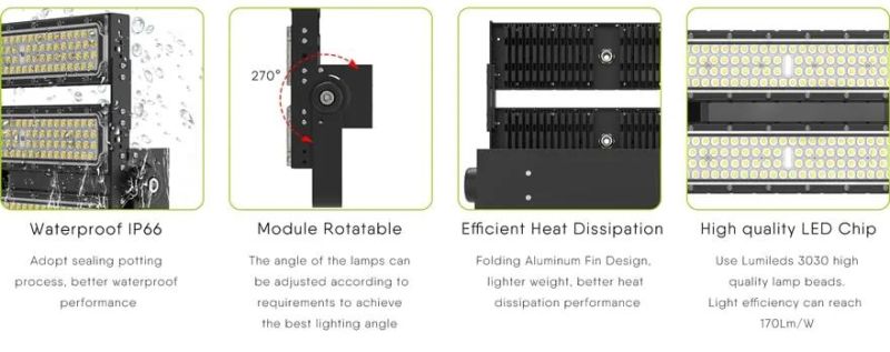 IP66 Waterproof Ik10 300W 200W 100W LED Tunnel Lamp