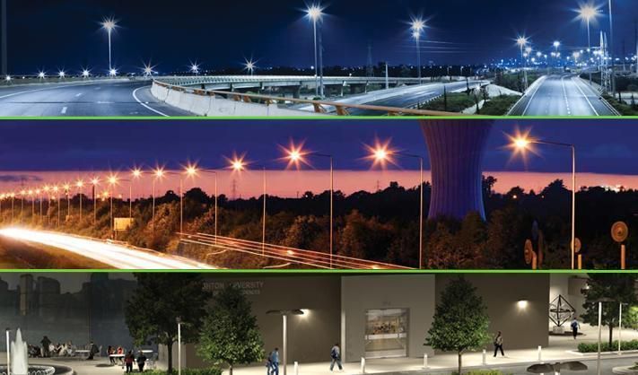 Outdoor Aluminum Integrated LED Street Light for Garden Parking Lot Park Road