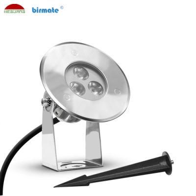 3W DC24V External Control LED Underwater Light SS316L Stainless Steel LED Ground Light Pool Lighting