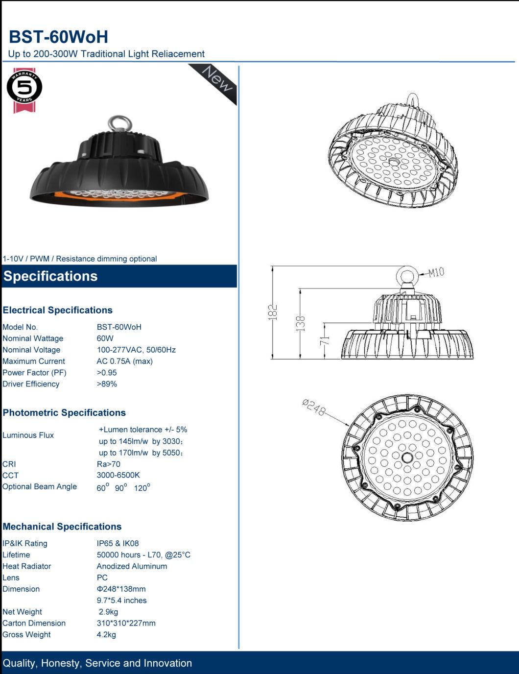 Oh Series200W Most Unique UFO LED High Bays Light