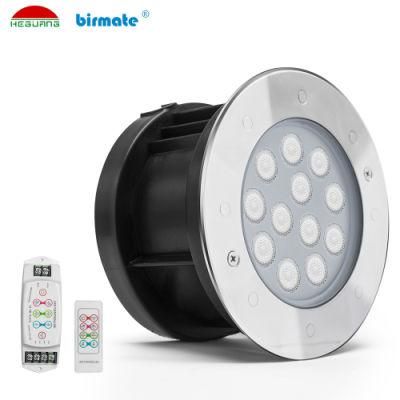 12W IP68 Waterproof External Control Recessed LED Swimming Underwater Pool Light