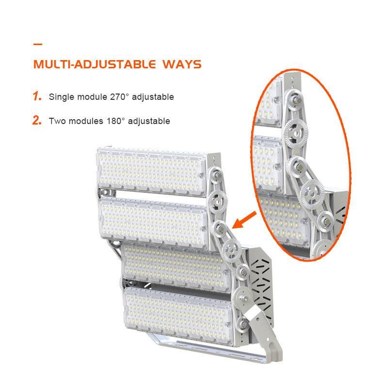 New Design with High Quality IP66 High Pole 720W LED Stadium Light