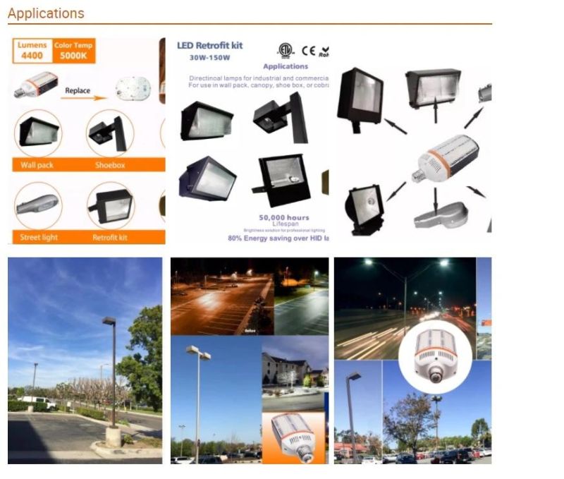 22500lm 150W LED Rerofit Kit Shoebox Street Lighting No Fans