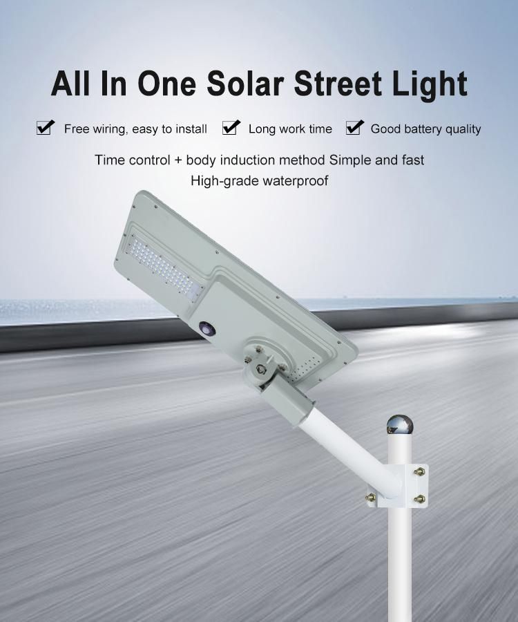 with PIR Sensor Radar Sensor 2400lm Solar LED Street Light