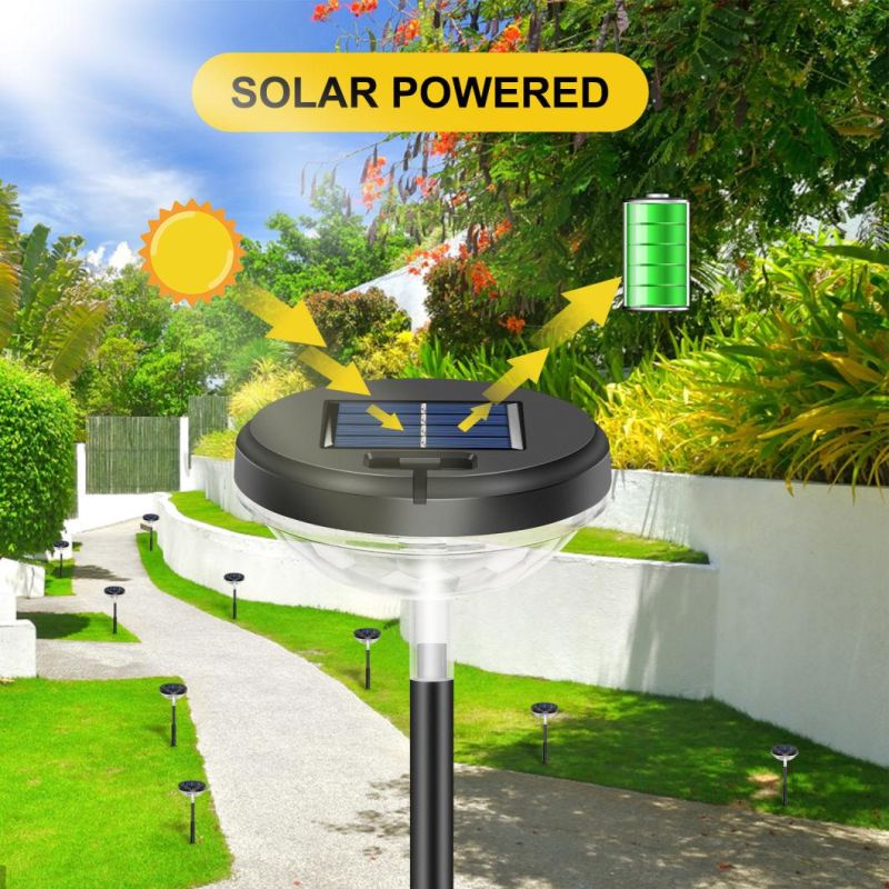 2022 New LED Solar Garden Light IP67 Outdoor Super Bright Warm White Garden Solar Light for Walkway Yard Backyard Lawn Landscape Decorative