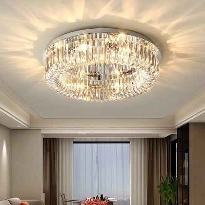 Post-Modern Crystal Chandelier European Creative Living Room Luxury Minimalist Bedroom Pendant Light