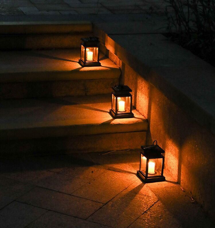 Outdoor Solar Candle Lantern Landscape Decoration LED Garden Lights