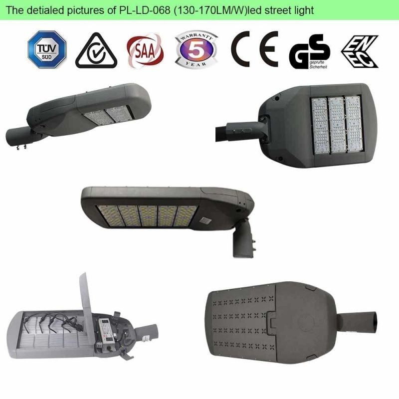 100W LED Street Lighting with IP66 Waterproof Lora Sensor ENEC CB SAA Ce RoHS Approval