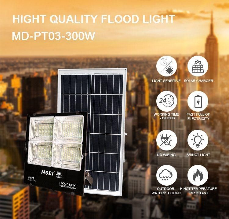 Bspro Super Bright Outdoor Lights Flood Hot Selling 300W IP65 LED Solar Flood Light