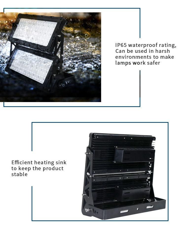 Shenzhen 5 Years Warranty 150lm/W IP66 960W Outdoor SMD Waterproof LED Flood Lights