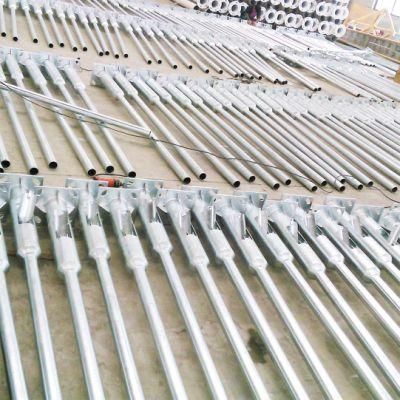 Q345 S355 Lighting Column Roadway Galvanized Steel Structure