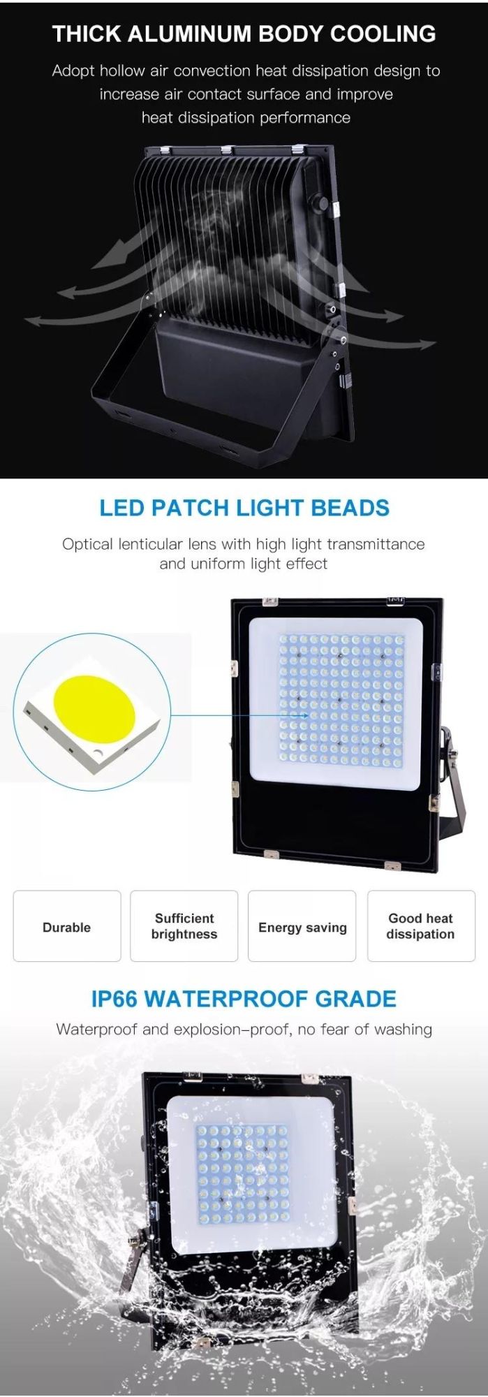 CE IP66 LED Outdoor Flood Light LED Outdoor Lighting 50W