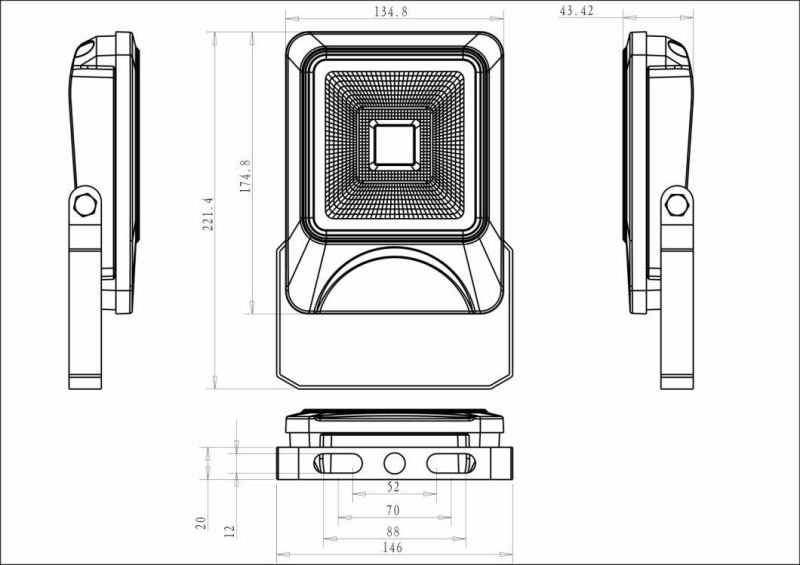 2019 Newest 5 Years Warranty LED 20W Flood Lighting with COB Chips