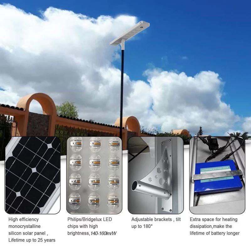 120watts Super Bright All in One Solar Street Light Solar Power Product