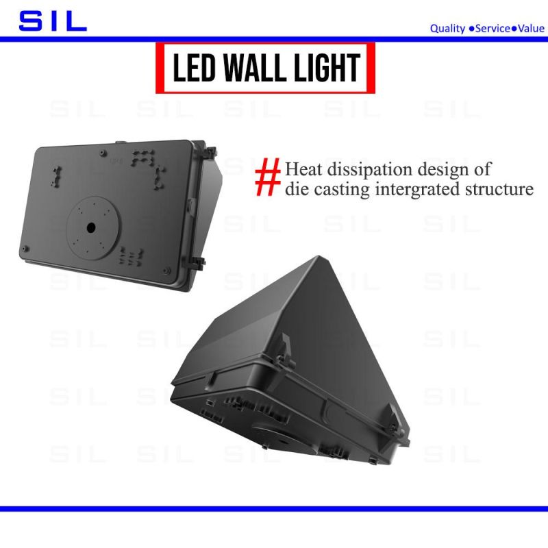 High Efficiency LED Wall Pack Light 130lm/W 60watt PC Cover Glass Cover Outdoor Wall Lights LED Wall Pack Light