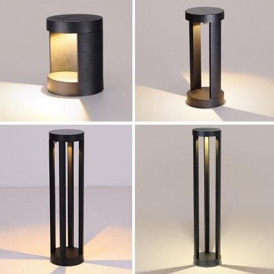 Outdoor Landscape Lighting Aluminium Post Shape Lawn Lamp