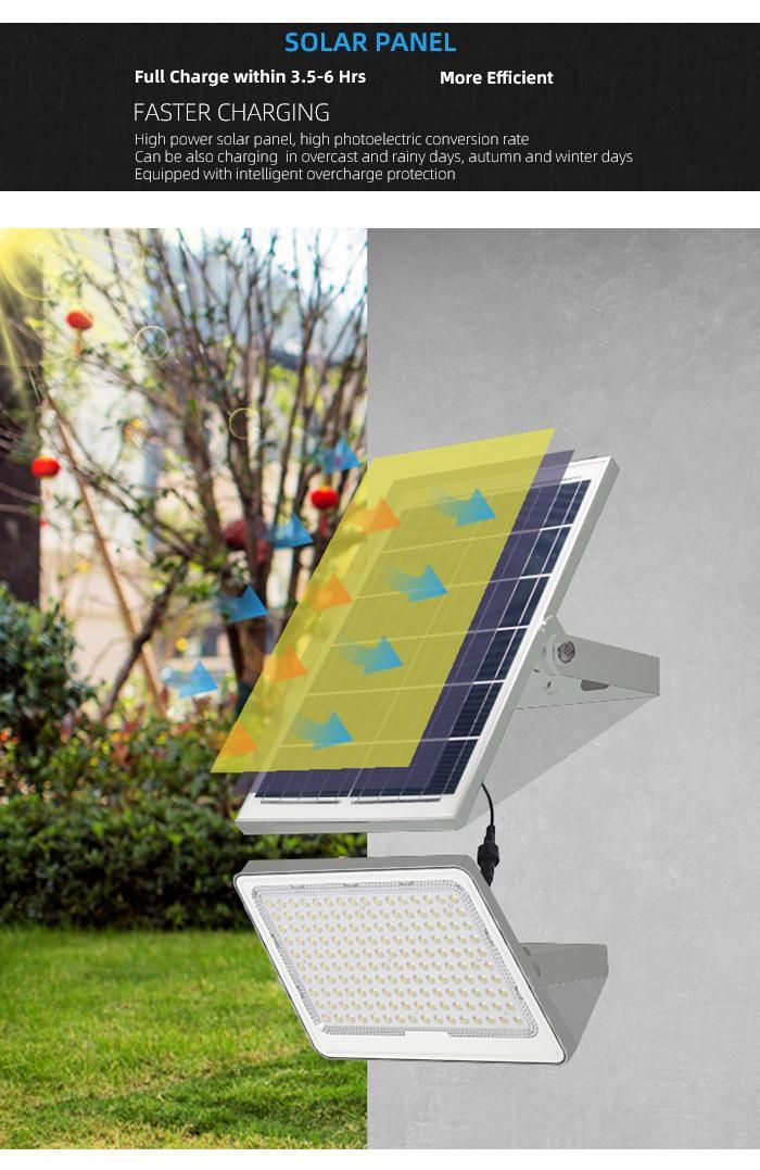 High Power 500W 175lm/W Solar Outdoor LED Flood Light