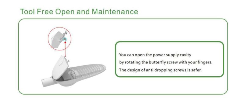 20W-250W LED Street Light with 5 Years Warranty