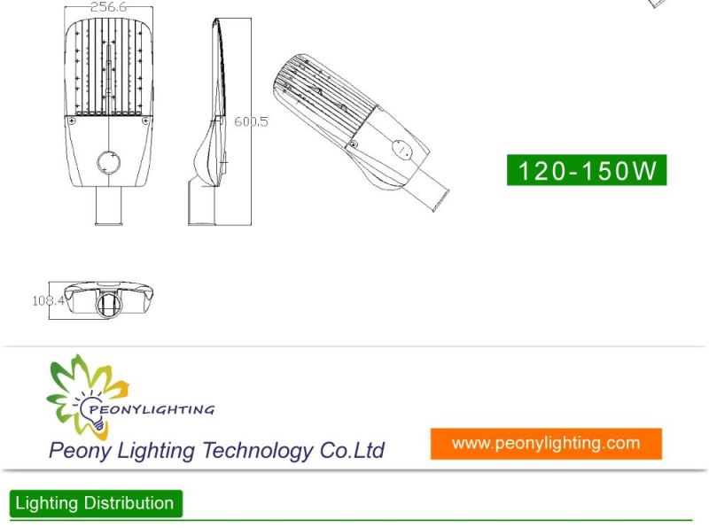 OEM New Design IP65 Outdoor Slim 40W 50W 60W 80W 100W 120W LED Street Light Price List