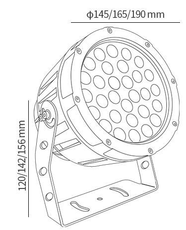 Outdoor Building IP65 High Waterproof LED Project Light for Advertising Facade Park LED Project Outdoor Spot Light