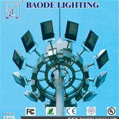 15-40m Polygonal High Mast Lighting Pole