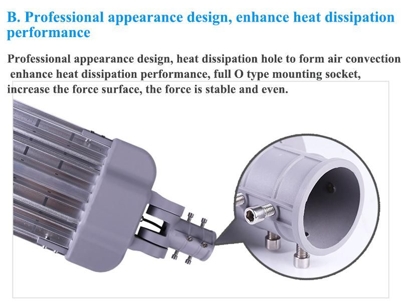 Lebekan Distributor Outdoor 200W 100W High Power Photocell Sensor Road LED Public Street 150W Street LED Light with Pole Light
