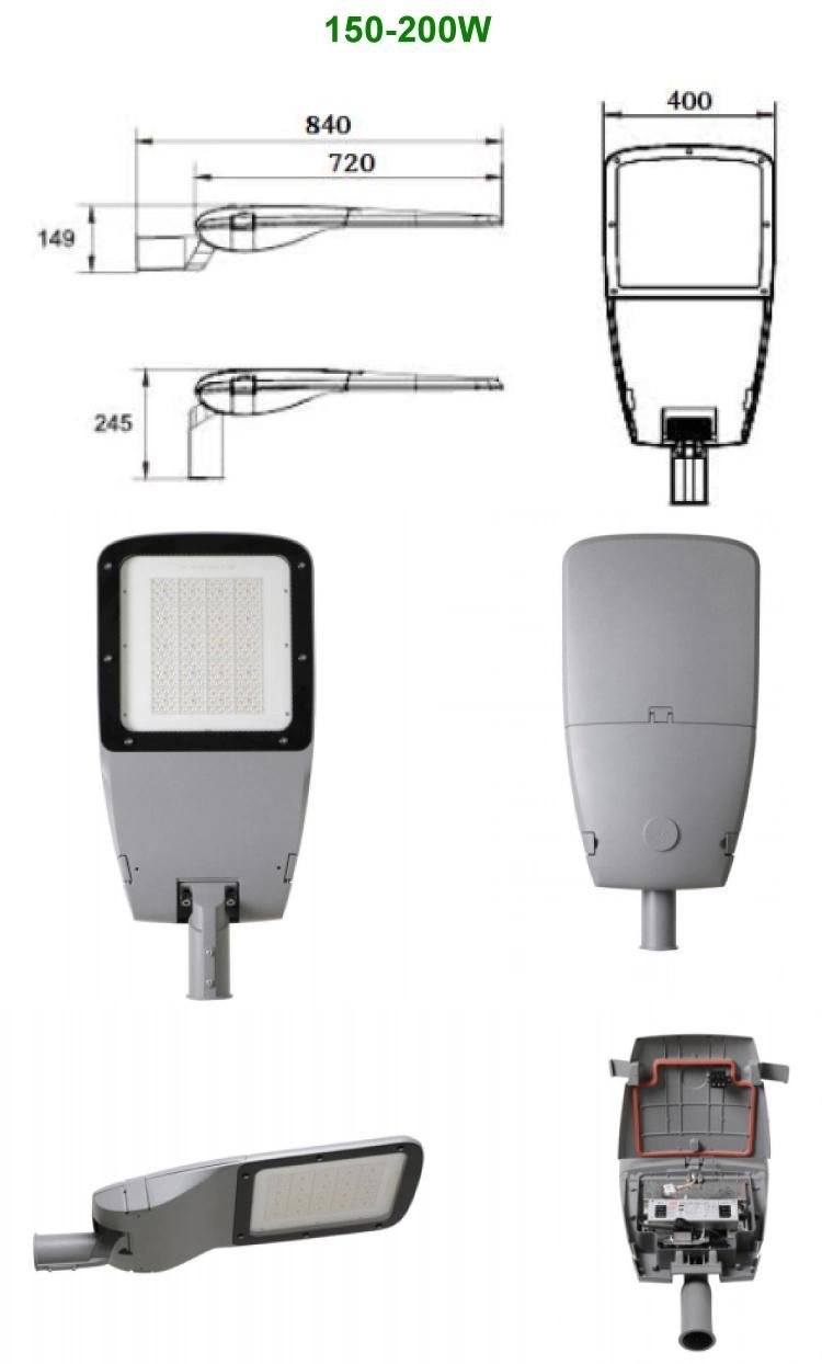 2021 Newest Design 240W LED Street Lamp with 8 Years Warranty LED Road Light