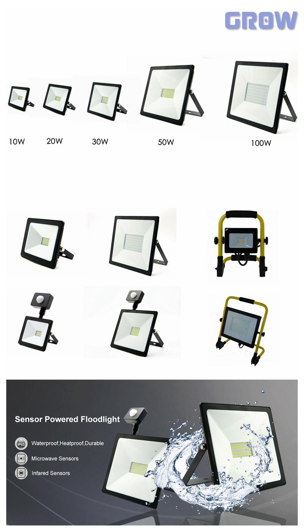 LED Reflector Ultra Slim Dob Floodlight SMD 100W Spotlight Garden Work Light Waterproof IP65 Outdoor LED Flood Light