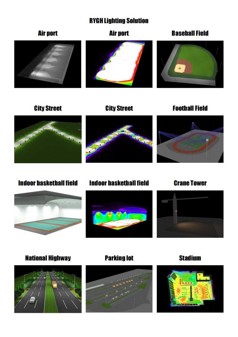 Rygh CREE Chip 400W Outdoor Basketball Court Stadium High Mast LED Projection Flood Light