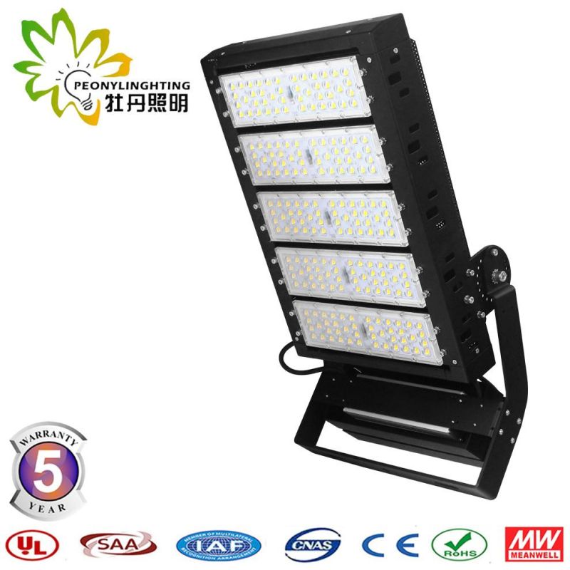 2019 New LED Stadium Lamp 500 Watt, 5 Years Warranty LED High Pole Flood Light 500W