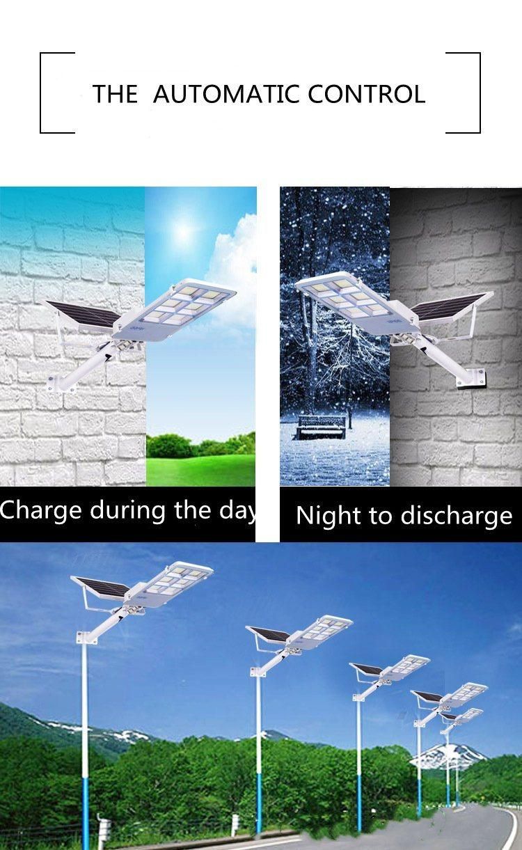 Garden Lights All in Two Solar LED Street Light 30W 50W 100W 120W for Public Lighting Unboxing