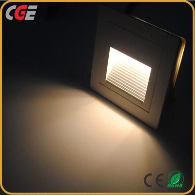 IP65 Aluminum Outdoor Recessed Wall Foot Lmp LED Stair Step Light 1W 3W
