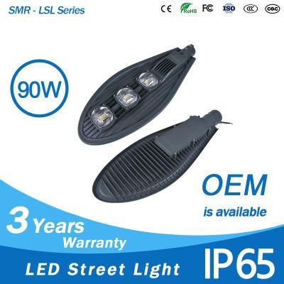 Factory Outdoor Road Lamp 90 Watt 150lm/W COB 90W Dimmable LED Street Light