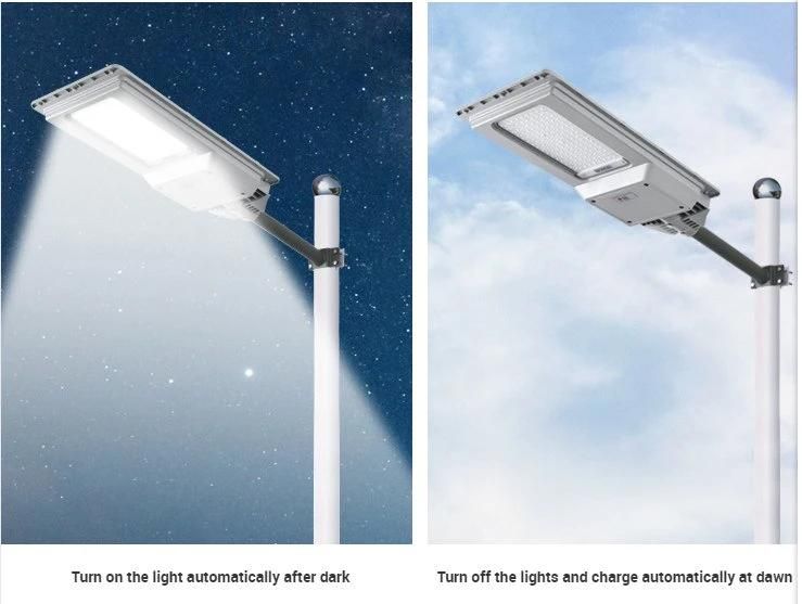 Bspro Hot Sell High Power ABS Outdoor Waterproof LED Pole Lights All in One Solar Street Light